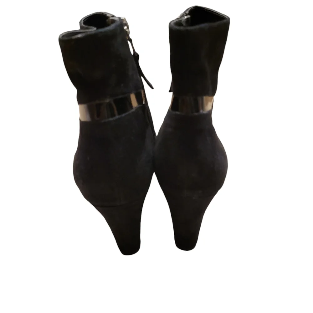 Lauren Ralph Lauren Black Suede Ankle Boots